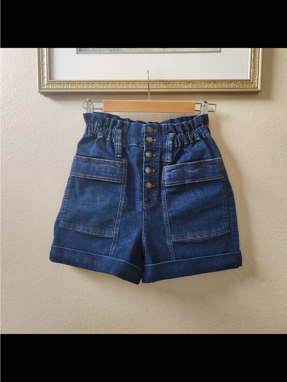 Sézane denim Ellis Shorts size XS - Picture 2 of 7